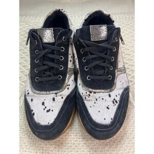 MYRA Rush sneaker women 10 Western Streetwear Hairon‎ Leather Cowprint Handmade